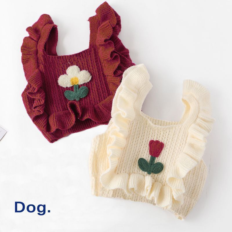 Dog Clothes Short Knitted Sweater Pet