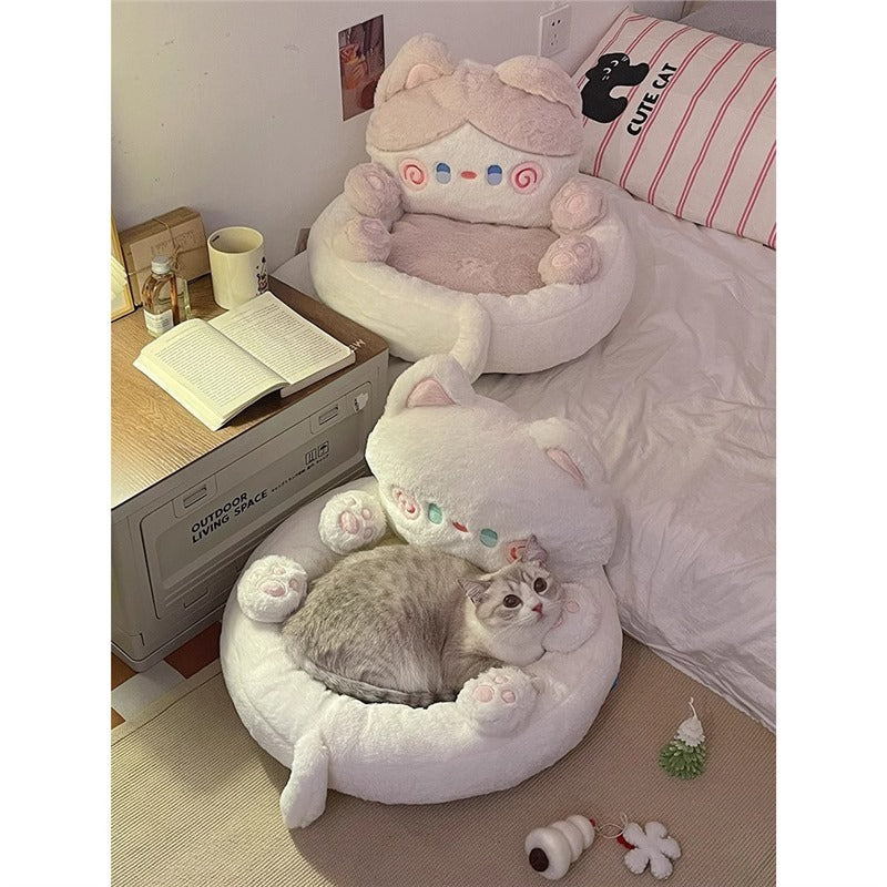 Cat Nest Four Seasons Universal Warm Pet Bed Hug