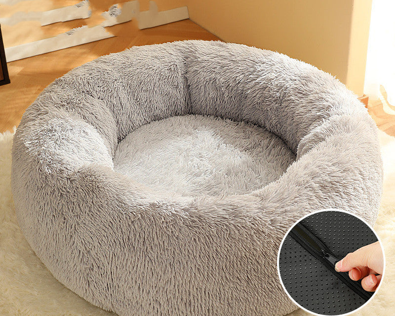 Warm Plush Pet Nest Round Fashion