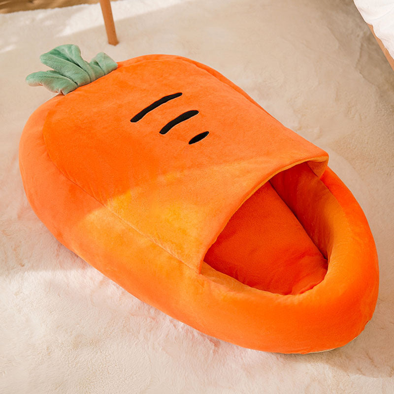 Universal Summer Warm Semi-closed Carrot Cat Litter