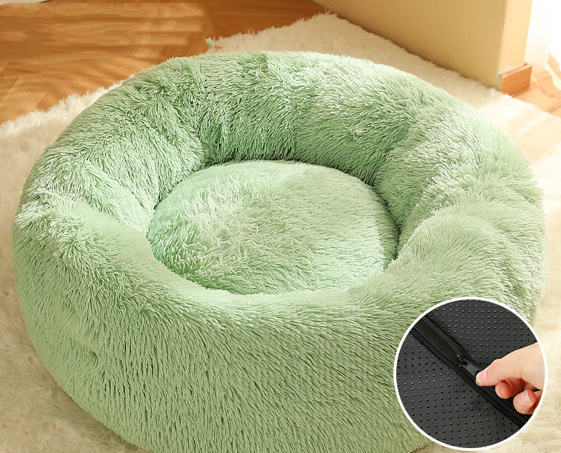 Warm Plush Pet Nest Round Fashion